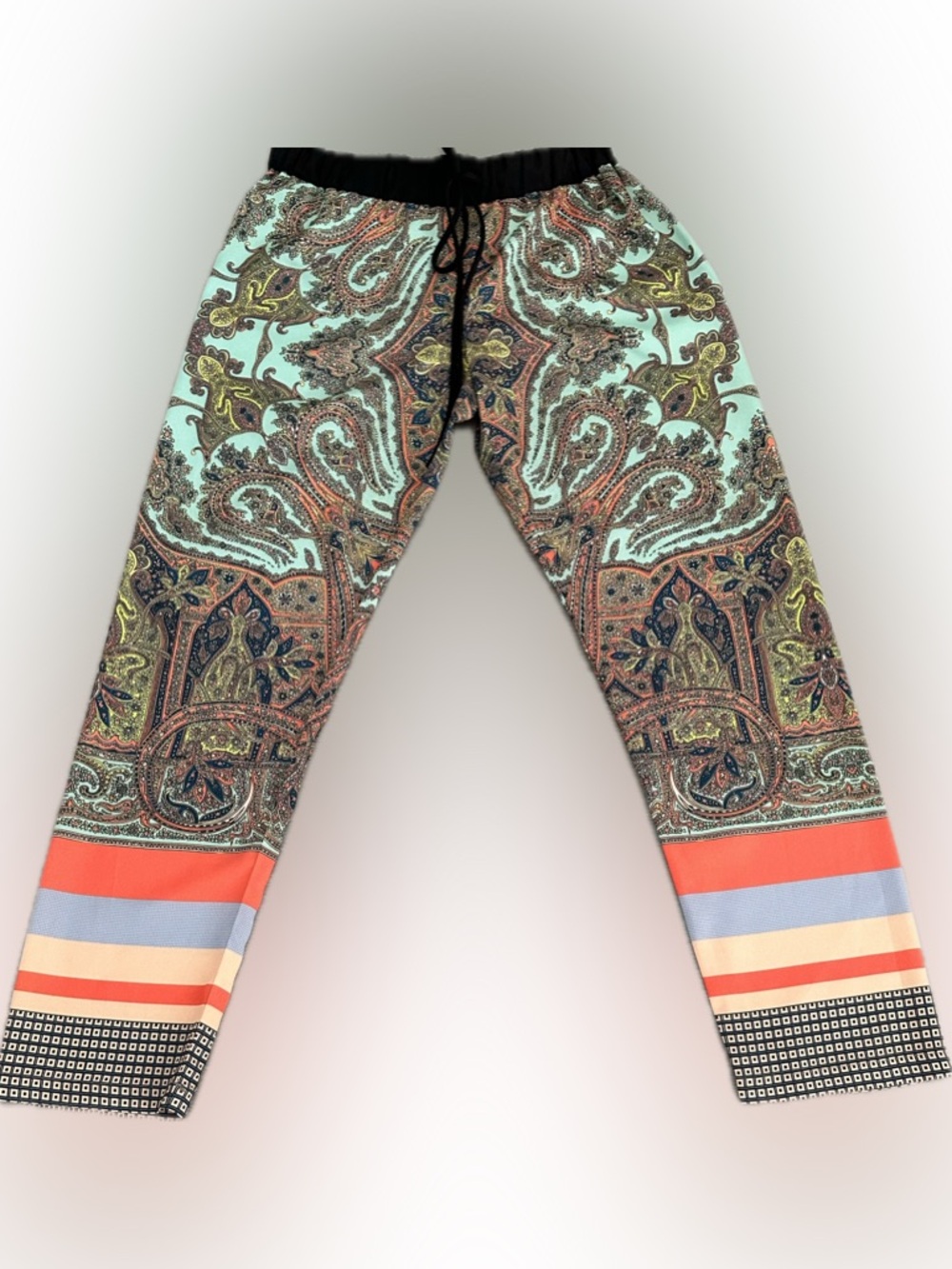 CLOVER CANYON  Silky Boho Paisley Print Pants